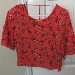 La gypsy crop top blouse